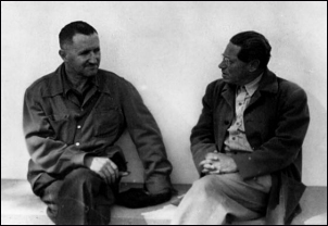 Bertolt Brecht con Lion Feuchtwanger nel 1947
